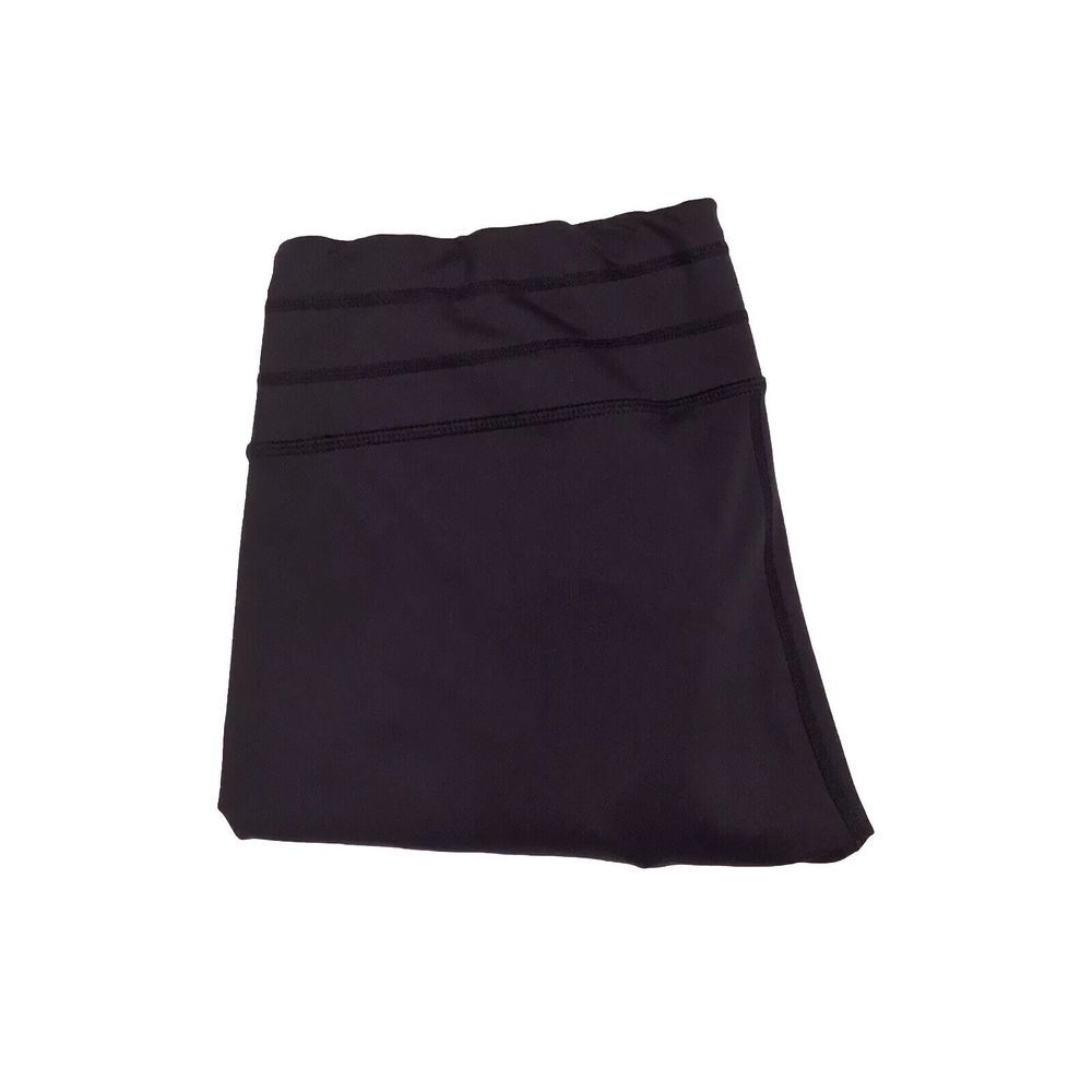 Athleta Mesh Sonar Cropped Black Leggings Women's Size‎ Large
